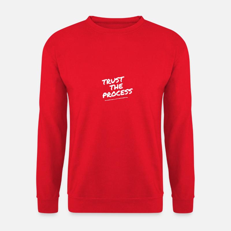 trust in the process - Unisex Pullover - Rot