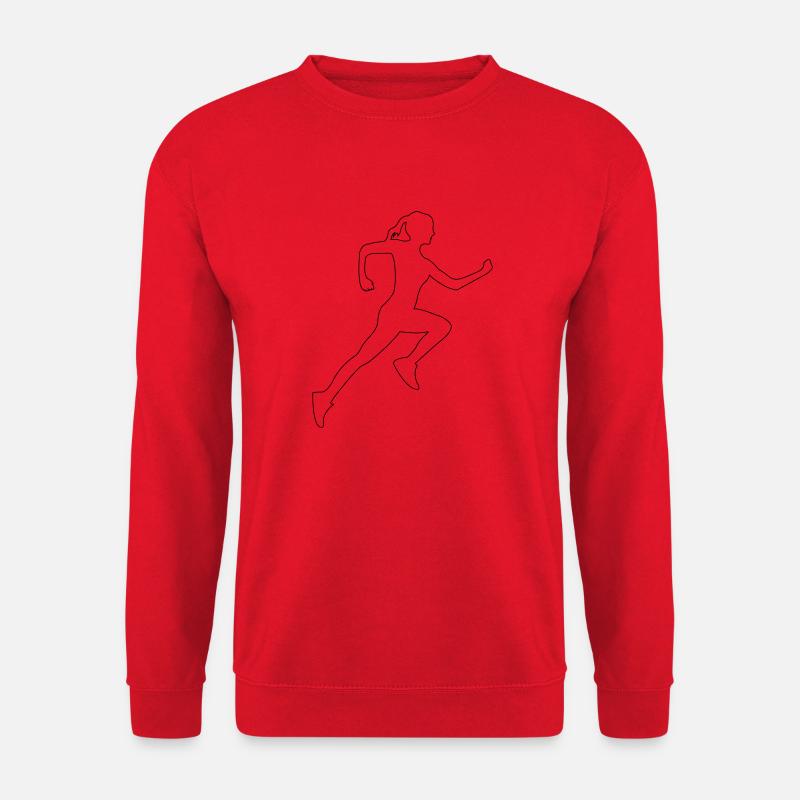 Läuferin - Unisex Pullover - Rot