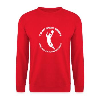 Basketball Basketball Club Basketball Lovers - Unisex Sweatshirt - red - Front - Alina (178cm) & Michal (187cm)
