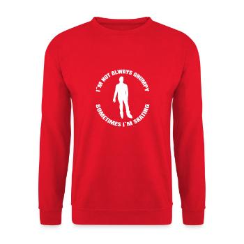 Roller skate inline skating gift inline skater - Unisex Sweatshirt - red - Front - Alina (178cm) & Michal (187cm)