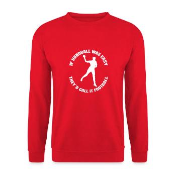 Joueurs de handball Club de handball Joueurs de handball - Sweat-shirt Unisexe - rouge - Devant - Alina (178cm) & Michal (187cm)