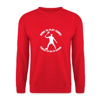 Raquette de tennis Tennis Club De tennis Joueur de tennis - Sweat-shirt Unisexe - rouge - Devant - Alina (178cm) & Michal (187cm)