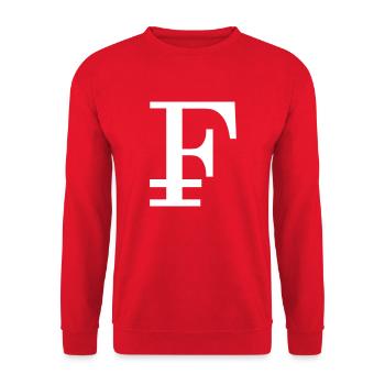 Le franc suisse, symbole de stabilité - Sweat-shirt Unisexe - rouge - Devant - Alina (178cm) & Michal (187cm)