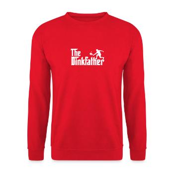 Le Dinkfather - Pickleball Player Paddle Funny - Sweat-shirt Unisexe - rouge - Devant - Alina (178cm) & Michal (187cm)
