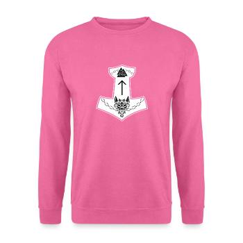 Wikinger Zeichen Fenrir Fenriswolf Wolf Kind Loki - Unisex Pullover - Pink - Vorne
