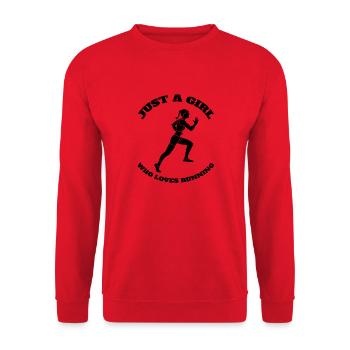 Jogger Cardio Training course course fit jogging - Sweat-shirt Unisexe - rouge - Devant - Alina (178cm) & Michal (187cm)