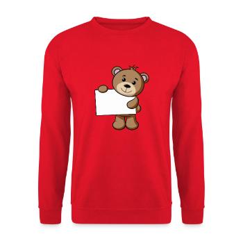 Teddy Schild - Unisex Pullover - Rot - Vorne - Alina (178cm) & Michal (187cm)