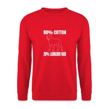 Hunde Labrador Haustier Hund Geschenk Hundehalter - Unisex Pullover - Rot - Vorne - Alina (178cm) & Michal (187cm)
