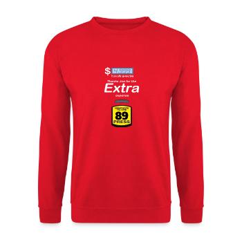 Merci Joe Biden pour les dépenses supplémentaires - Funny Gas Pri - Sweat-shirt Unisexe - rouge - Devant - Alina (178cm) & Michal (187cm)