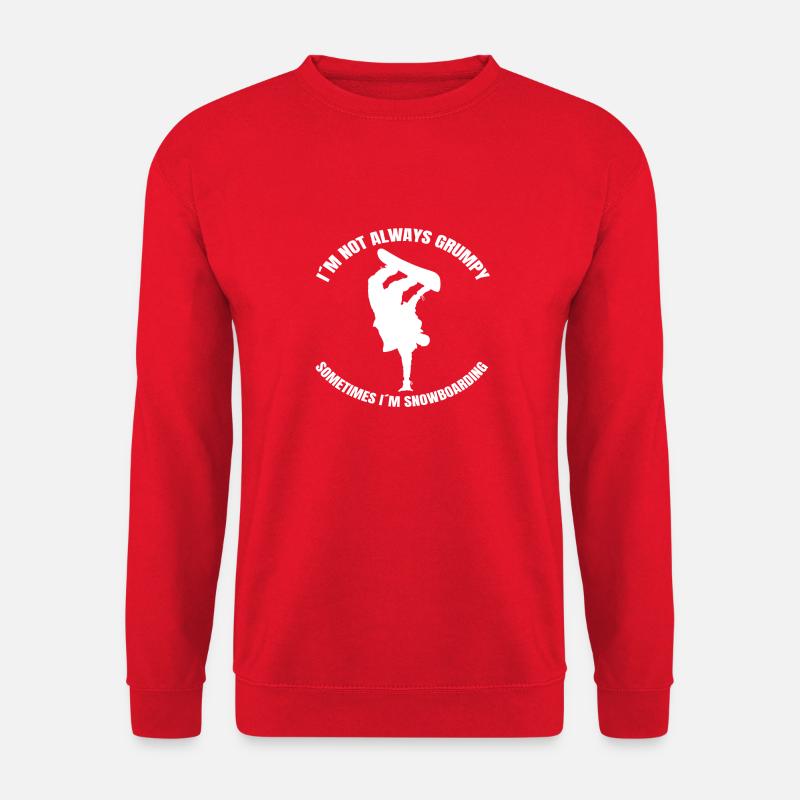 Snowboardfahrer Snowboard Wintersport Spruch - Unisex Pullover - Rot