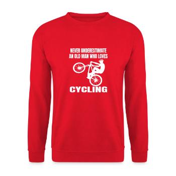 Mountain Bike Bike Cycling Cycling Tour Cycling - Unisex Sweatshirt - red - Front - Alina (178cm) & Michal (187cm)