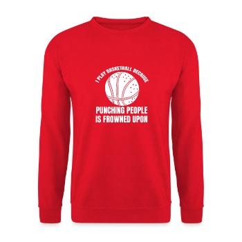 Basketball Basketball Lovers Basketball Club - Sweat-shirt Unisexe - rouge - Devant - Alina (178cm) & Michal (187cm)