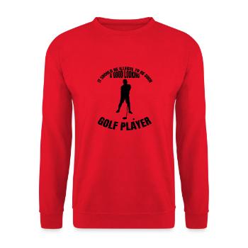 Golf Disant Balle de Golf Beau Club de Golf - Sweat-shirt Unisexe - rouge - Devant - Alina (178cm) & Michal (187cm)