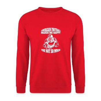 Fan de football américain - Sweat-shirt Unisexe - rouge - Devant - Alina (178cm) & Michal (187cm)