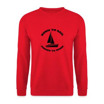 Voilier Capitaine Voilier Voilier Voile - Sweat-shirt Unisexe - rouge - Devant - Alina (178cm) & Michal (187cm)