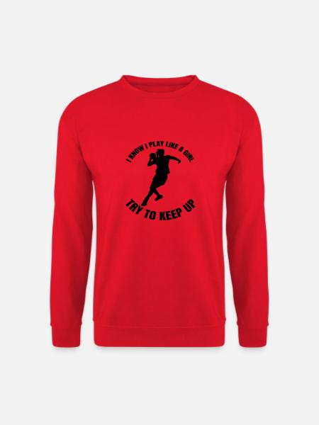 Joueur de handball Handball Femme Handballeur Femmes - Sweat-shirt Unisexe - rouge