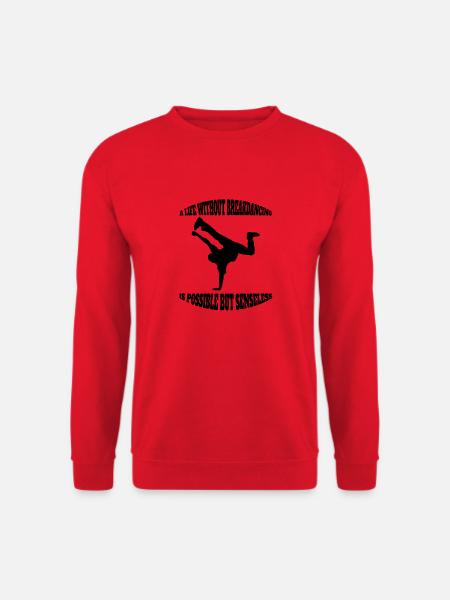 Breakdance Tänzer Breakdancer Tanzsport Tanzen - Unisex Pullover - Rot
