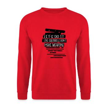 birthday present idea funny sayings gift awesome - Unisex Sweatshirt - red - Front - Alina (178cm) & Michal (187cm)