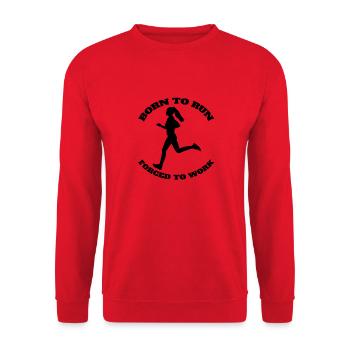 Jogger fit jogging running Course d’entraînement cardio - Sweat-shirt Unisexe - rouge - Devant - Alina (178cm) & Michal (187cm)
