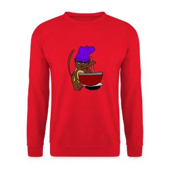 Cat Making Biscuits Meme Cat Making Biscuits - Unisex Sweatshirt - red - Front - Alina (178cm) & Michal (187cm)