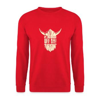 da viking helmet Design for a viking culture - Unisex Sweatshirt - red - Front - Alina (178cm) & Michal (187cm)