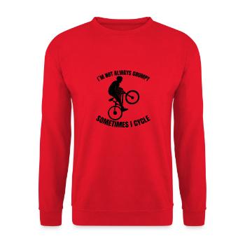 Bike Tour Bike Cycling Mountainbike Cycling - Unisex Sweatshirt - red - Front - Alina (178cm) & Michal (187cm)