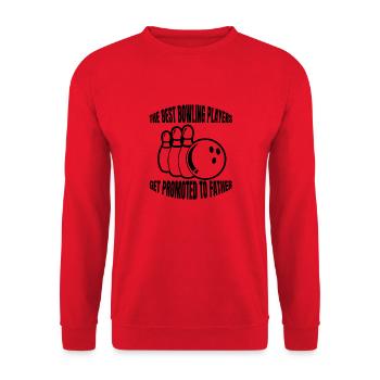 Bowling papa Kegel Bowler Père Bowling Boule de bowling - Sweat-shirt Unisexe - rouge - Devant - Alina (178cm) & Michal (187cm)