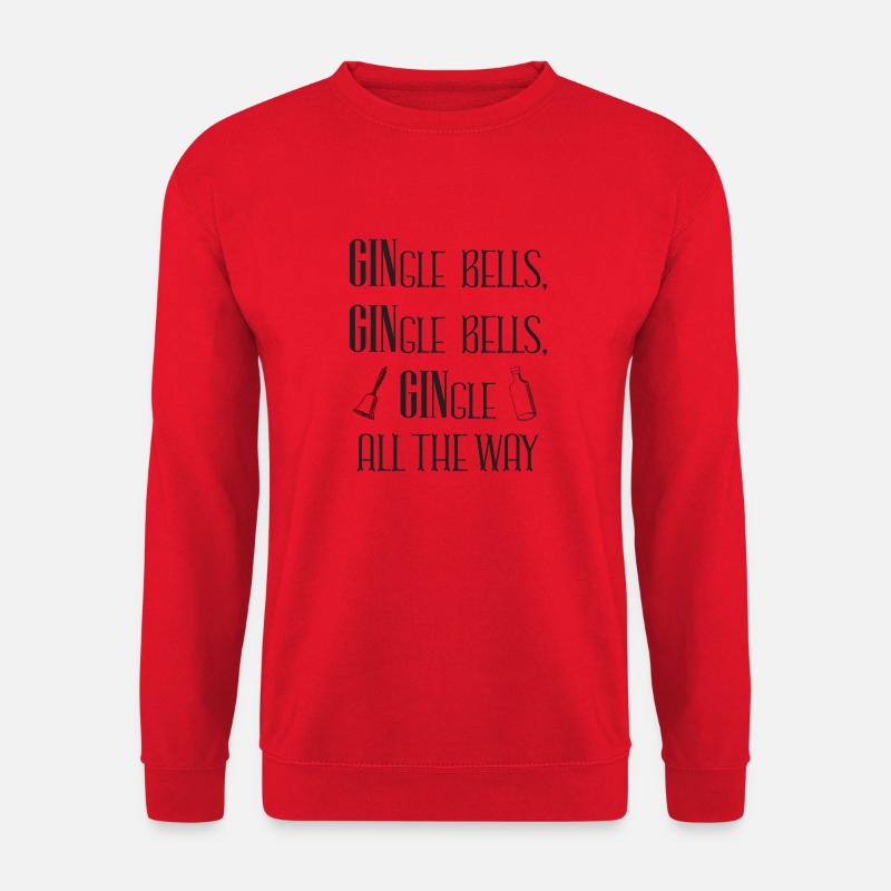 GINgle bells - Unisex Pullover - Rot