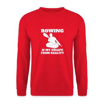 Aviron Dire Aviron Club Aviron drôle Aviron - Sweat-shirt Unisexe - rouge - Devant - Alina (178cm) & Michal (187cm)
