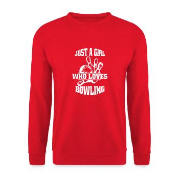 Bowling Filles Bowling Kegel Boule de bowling - Sweat-shirt Unisexe - rouge - Devant - Alina (178cm) & Michal (187cm)