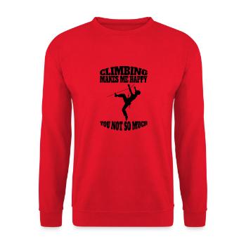 Escalade en montagne Randonnée Bloc Alpinisme en montagne - Sweat-shirt Unisexe - rouge - Devant - Alina (178cm) & Michal (187cm)