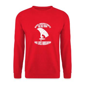Cadeau véliplanchiste Kitesurfeur Planche à voile Surf - Sweat-shirt Unisexe - rouge - Devant - Alina (178cm) & Michal (187cm)