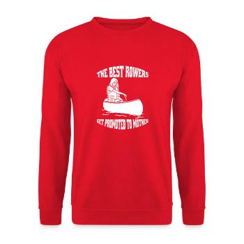 Rowers funny rowers rowing saying rowing club - Unisex Sweatshirt - red - Front - Alina (178cm) & Michal (187cm)