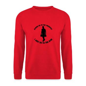 Fitness Bodybuilder Muscle Strength Training Athlètes - Sweat-shirt Unisexe - rouge - Devant - Alina (178cm) & Michal (187cm)
