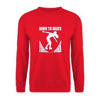 Patinage à roulettes Patin à roues alignées Cadeau Inliner Skater - Sweat-shirt Unisexe - rouge - Devant - Alina (178cm) & Michal (187cm)