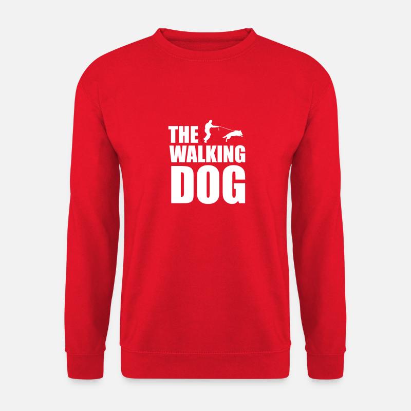 the walking dog in White - Unisex Pullover - Rot