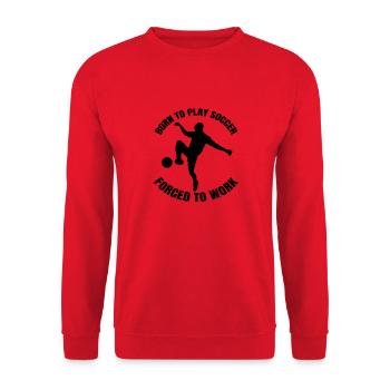 Équipe de football Football Player Football Design - Sweat-shirt Unisexe - rouge - Devant - Alina (178cm) & Michal (187cm)