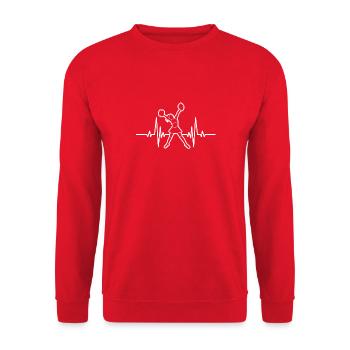 Cheerleader Mädchen Cheerleading Cheerleaderin - Unisex Pullover - Rot - Vorne - Alina (178cm) & Michal (187cm)