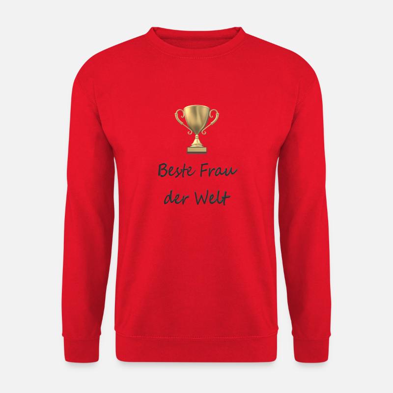 Beste Frau der Welt - Unisex Pullover - Rot