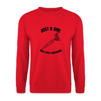Gardener Gardener Hobby Gardener Garden Gardening - Unisex Sweatshirt - red - Front - Alina (178cm) & Michal (187cm)