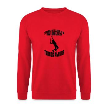 Tennis Club Tennis Tennis lovers Tennis players - Unisex Sweatshirt - red - Front - Alina (178cm) & Michal (187cm)