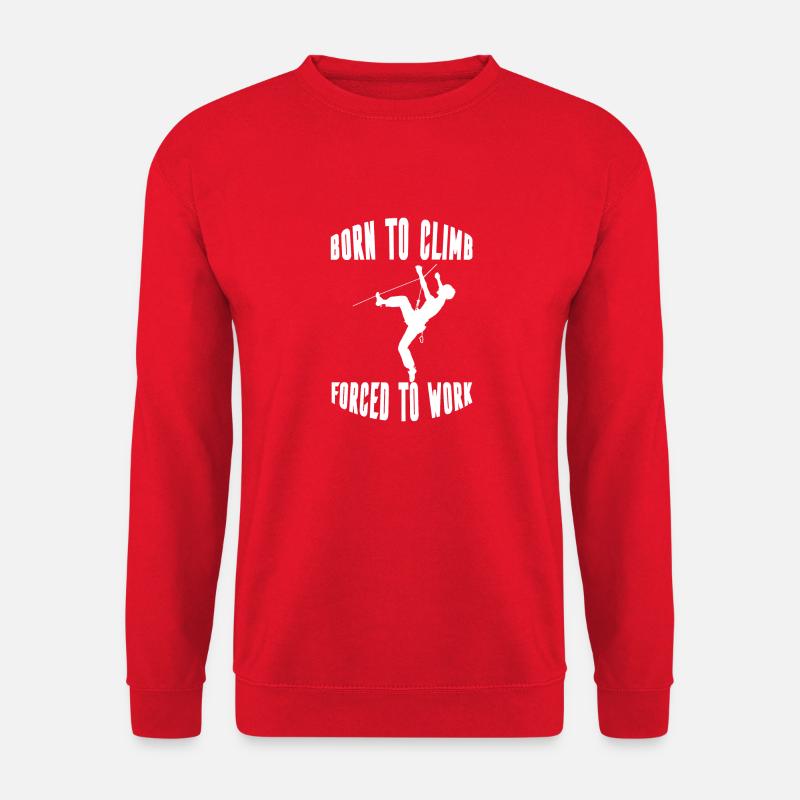 Kletterer Bergsteigen Berg Bergklettern Klettern - Unisex Pullover - Rot