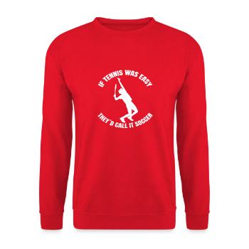 Tennis player Tennis Tennis lovers Tennis club - Unisex Sweatshirt - red - Front - Alina (178cm) & Michal (187cm)