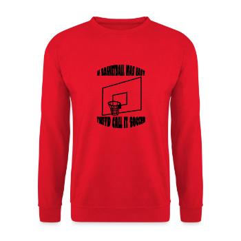 Basket-ball Équipe de basket-ball Basketteur - Sweat-shirt Unisexe - rouge - Devant - Alina (178cm) & Michal (187cm)