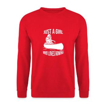 Rowing Rowing Team Rowing Rowing Club - Unisex Sweatshirt - red - Front - Alina (178cm) & Michal (187cm)