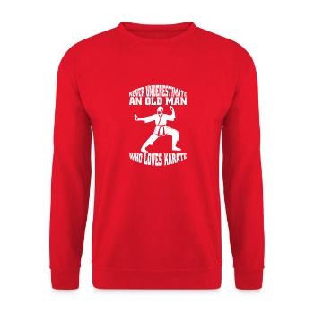 Karate Aikido Kampfkunst Hapkido Kampfsport Judo - Unisex Pullover - Rot - Vorne - Alina (178cm) & Michal (187cm)