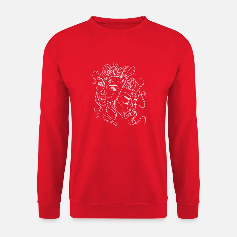 false faces - Unisex Sweatshirt - red