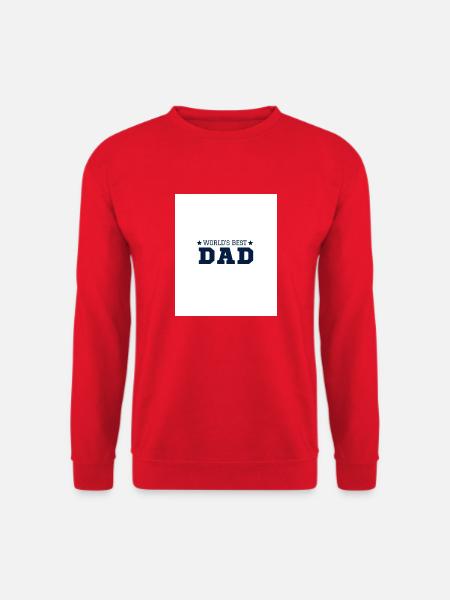 World´s best Dad - Unisex Pullover - Rot
