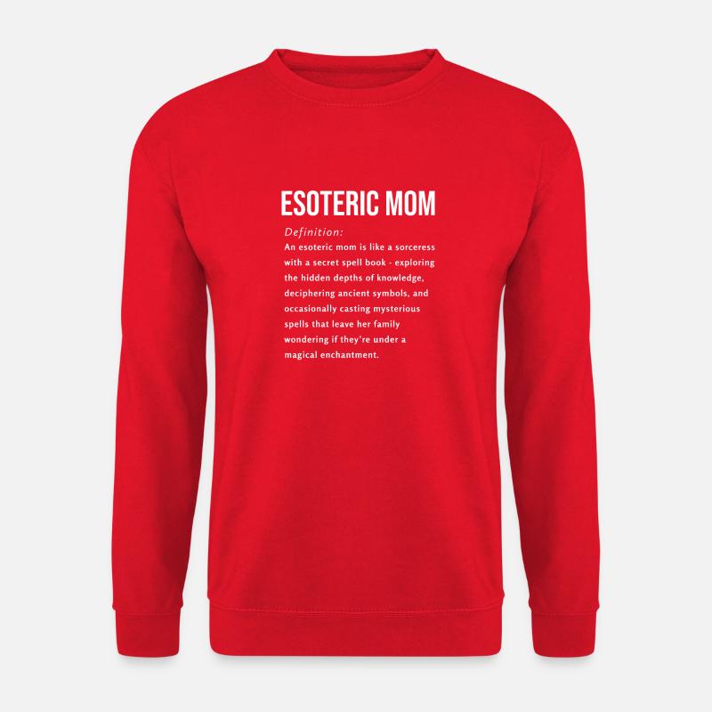 Esoteric Mom Saying English - Unisex Sweatshirt - red