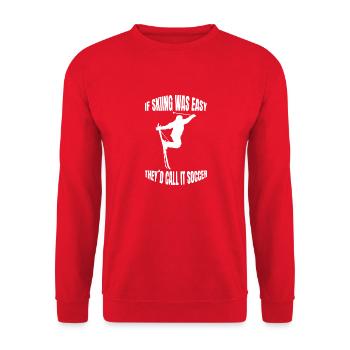 Tenue de ski Ski Skieurs Ski Design Ski - Sweat-shirt Unisexe - rouge - Devant - Alina (178cm) & Michal (187cm)